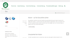 Desktop Screenshot of kleintierhaltung.com